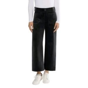Matty M‎ Ladies' Wide Leg Corduroy Pant Women's, Large Black Color Inseam 27 in.